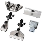 KFMK Sharpening Accessory Kit for Wet Sharpening System, Long knife Jig, Short Knife JIg, Axe Jig, and scissors jig, Compatible with Tormek, Wen, KFMK, Bucktool, Jet Wet Sharpener and Bench Grinders