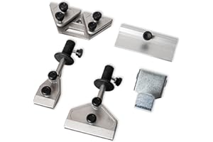 KFMK Sharpening Accessory Kit for Wet Sharpening System, Long knife Jig, Short Knife JIg, Axe Jig, and scissors jig, Compatible with Tormek, Wen, KFMK, Bucktool, Jet Wet Sharpener and Bench Grinders