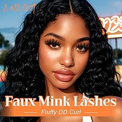 Mink Lashes Fluffy Wispy Eyelashes 18mm Long