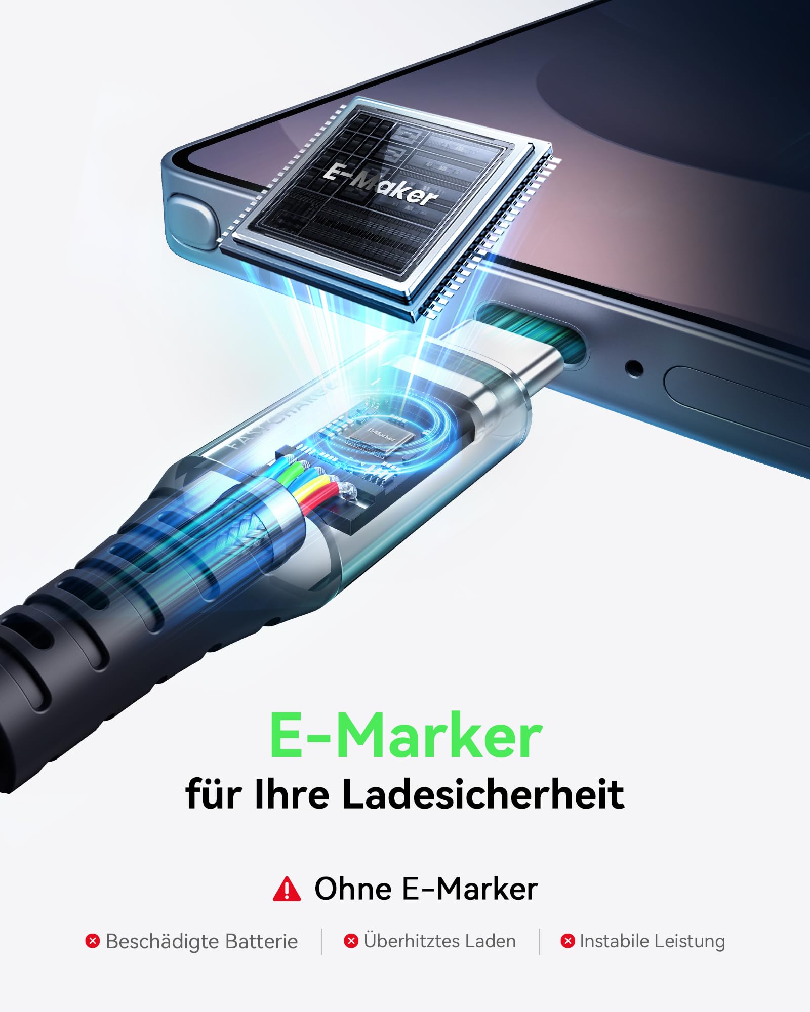 INIU USB C Kabel, 100W [2m] PD3.0 Schnellladekabel USB C auf USBC, Nylon Geflochten Ladekabel USB-C Ladegerät für iPhone 17 16 15 Pro Max Samsung Galaxy S25 S24 S23 Pixel 9 iPad Air Pro MacBook usw. 8