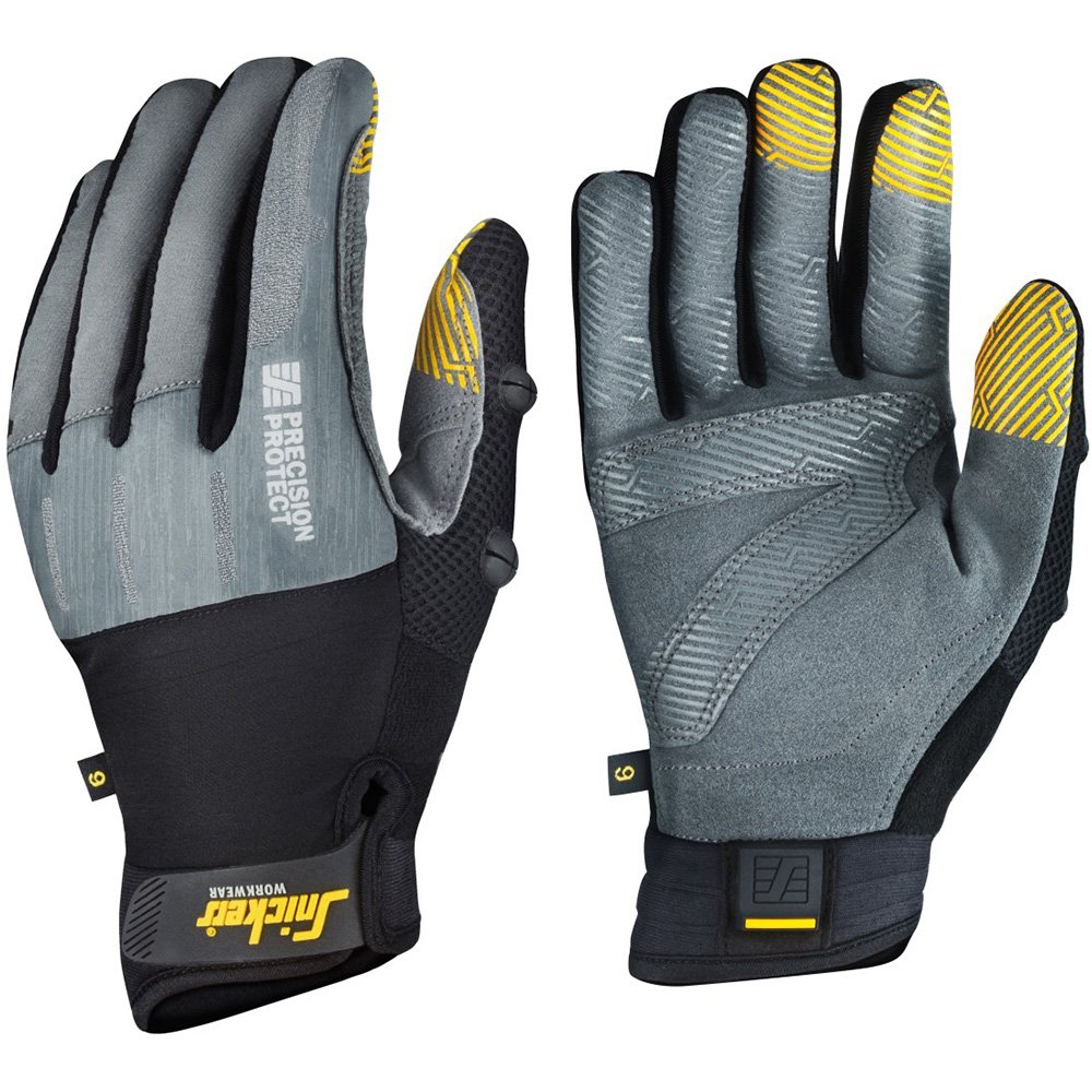 Snickers 95744804010 Size 10 Precision Protect Gloves - Grey/Black
