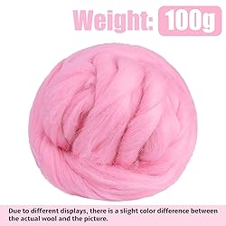 3.53oz Wool Roving Yarn, Fiber Roving Wool