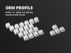 Ranked Rubber Keycap Set | Double Shot Translucent