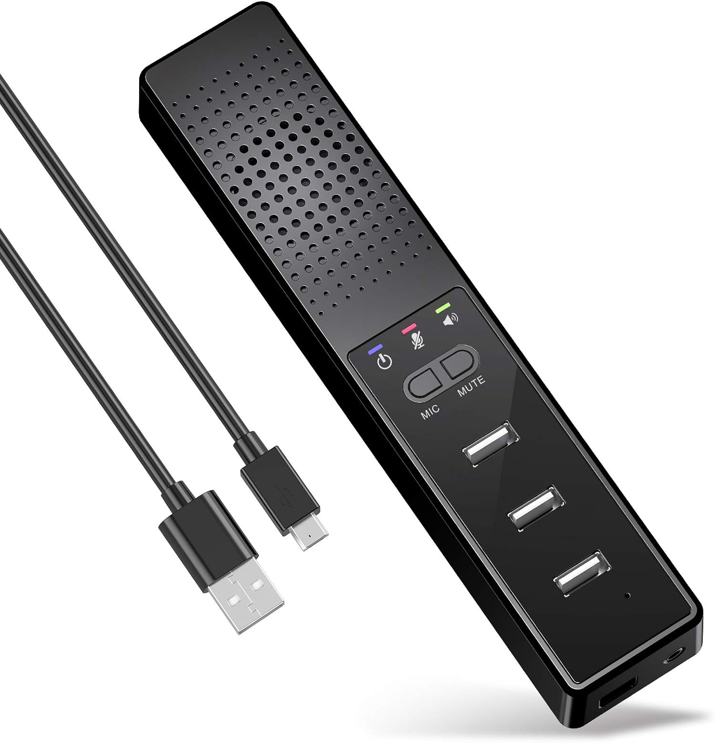 Lautsprecher für PC, PC Lautsprecher mit USB Mikrofon Amazon.de Kamera