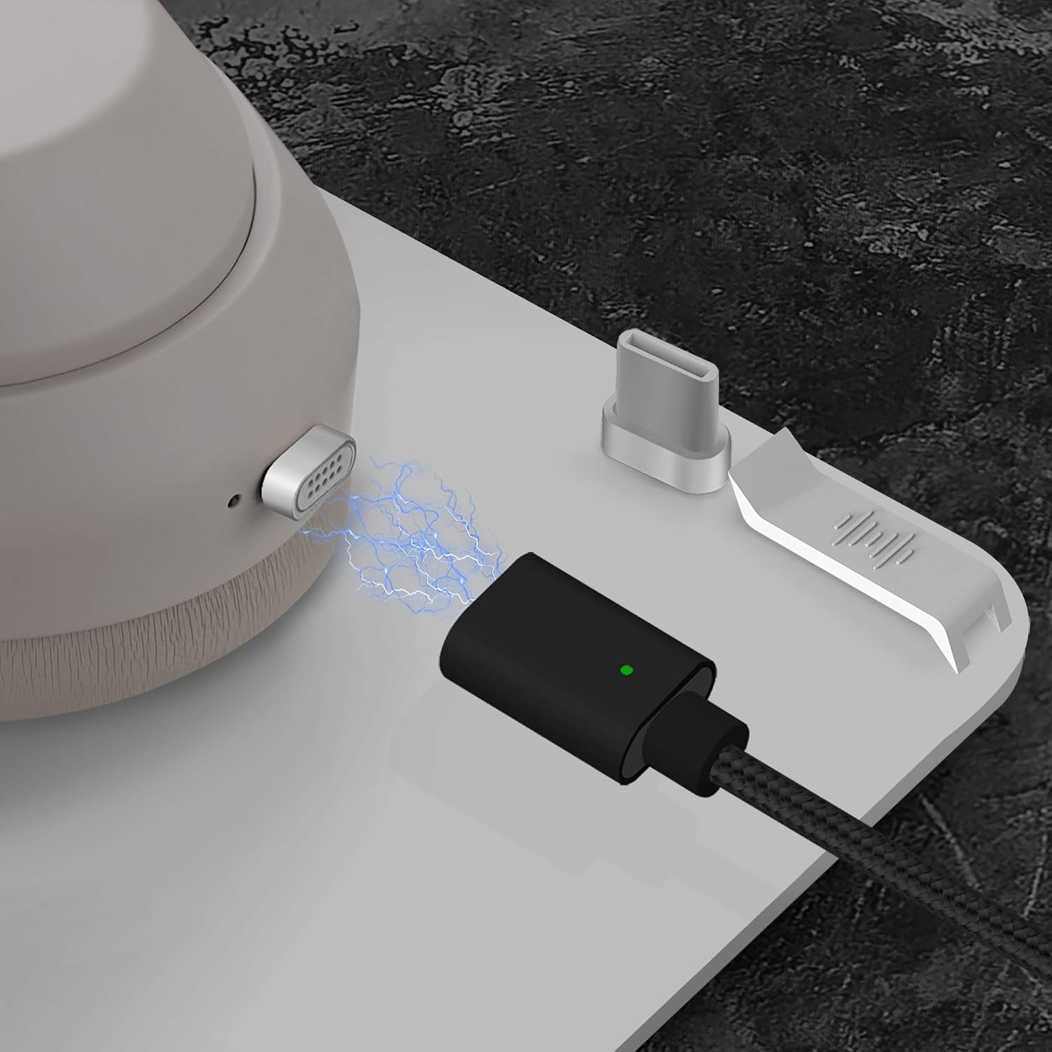 GEEKRIA SNAP Quick Connect Charger Cable Compatible with Sony WH-1000XM6/1000XM5, ULT WEAR, WH-XB920N - Image 5