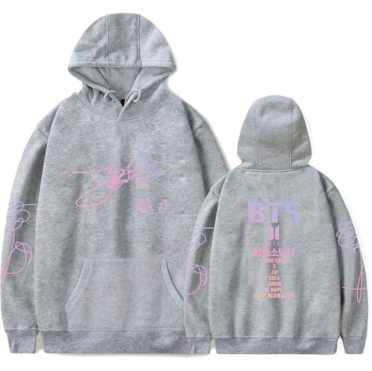 SIMYJOY Bangtanboys Fans Sudaderas con Capucha BTS Firma