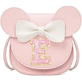 OYLOLA Birthday Gifts for 3 4 5 6 7 8 Year old Girl Initial Toddler Girls Purse Kids Purse for Girls Toddler Girl Gifts Stuff Pink-pink Glittering E