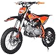 X-PRO Storm 125cc Zongshen Brand Engine Dirt Bike with 4-Speed Manual Transmission, Kick Start, Big 14"/12" Tires! (Orange)