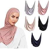 Slip-on Instant Premium Jersey Hijab Head Scarf Wrap for Muslim Women Made in Turkey