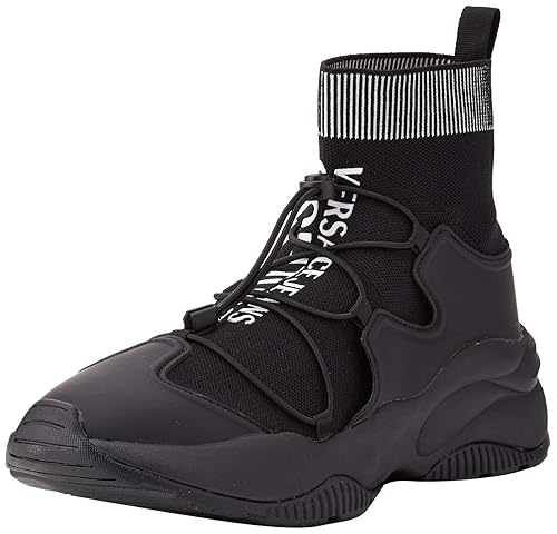 Versace Jeans Couture Black Extreme Sock Fashion Sneakers-11 for