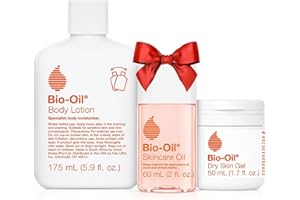 Bio-Oil Skincare Set for Scars, Stretch Marks, and Dry Skin, 3 Pc Travel Size Kit Includes Skin Care Oil (2 oz), Dry Skin Gel (1.7 oz), and Body Lotion (5.7 oz), Pregnancy and Maternity Stretch Marks