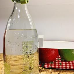 JUICE (J) Botella de vidrio transparente de 1.0L para la nevera ...