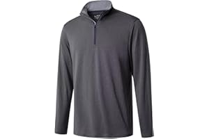 M MAELREG Quarter Zip Golf Pullover Men Dry Fit Long Sleeve Performance Wicking Mock Neck 1/4 Zip Pullover Mens Sweatshirt