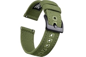 Ritche Christmas Gift Canvas Vintage Quick Release Watch Band 18mm 20mm 22mm 24mm Replacement Watch Straps for Men Women, White Elephant Gifts, Stocking Stuffers for Men, Father's Day gifts