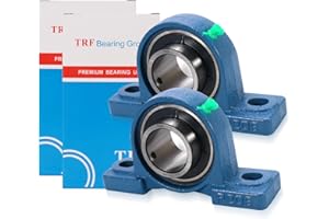 HECHENQICHE 2 Pack UCP209-28 Pillow Block Bearing - Pack of 2 Mounted Pillow Block Bearings - 1 3/4" Mounted Pillow Block Chrome Steel Bearings Solid Cast Iron Base - Self Alignment