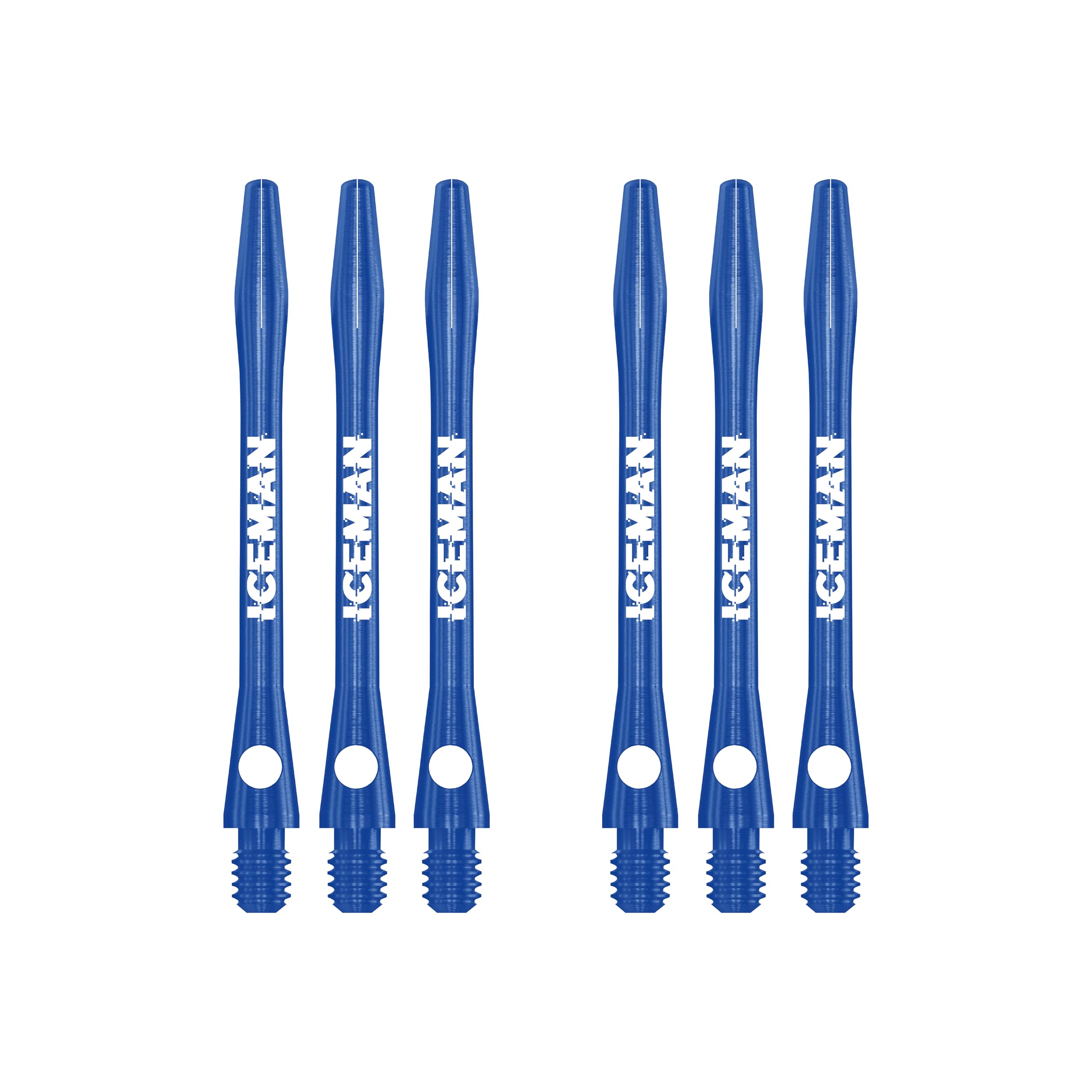 Red Dragon Gerwyn Price Iceman Logo Blue Aluminium Medium Stems - 3 sets per pack (9 Stems in total)