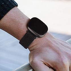 Vancle Nylon Bands for Fitbit Versa 4 Bands/Fitbit