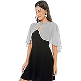 Shawl and Wraps for Evening Dress Chiffon Shawls Wedding Shrug Guest Bridesmaid Cape Scarves for Womens