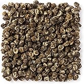 WHF Jasmine Green Tea, Premium Dragon Pearl Tea, Naturally Scented, Hand-Rolled Loose Leaf tea, Low Caffeine, 4 Ounce