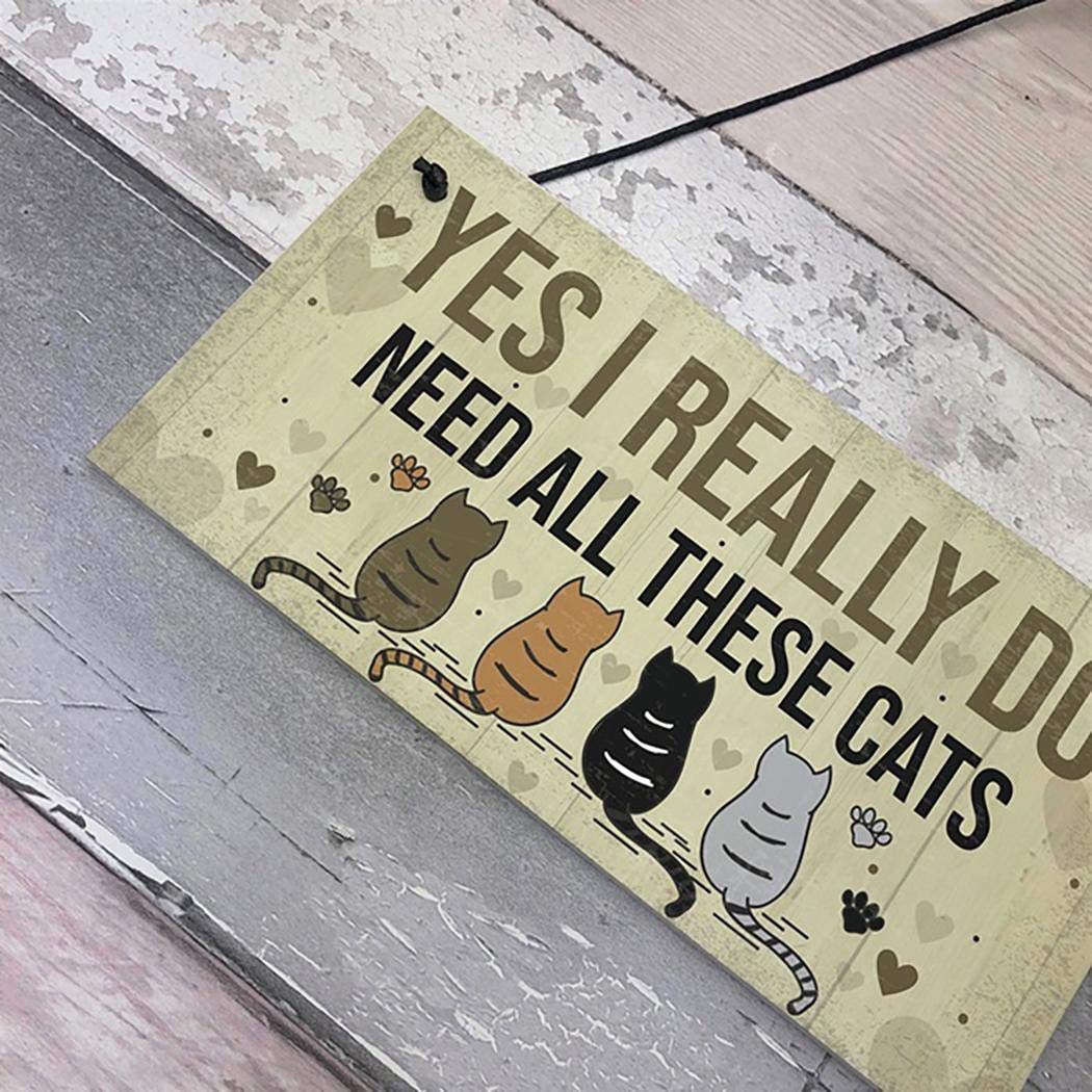 mekolen Nature Wooden Decorative Portable Cute Cartoon Rectangle Shape Door Window Hanging Decoration Ornaments