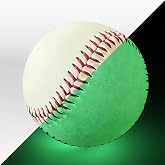 Forcebucket 2 Pack Glow in The Dark Baseball Light up Glow Balls for Playing Catch and Hit Games at Night Official Size Gift for Teenagers and Adults, and Baseball Fans Outdoor