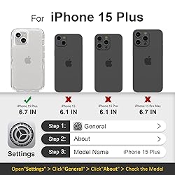 Follaroma for iPhone 15 Plus Case, Heavy Duty