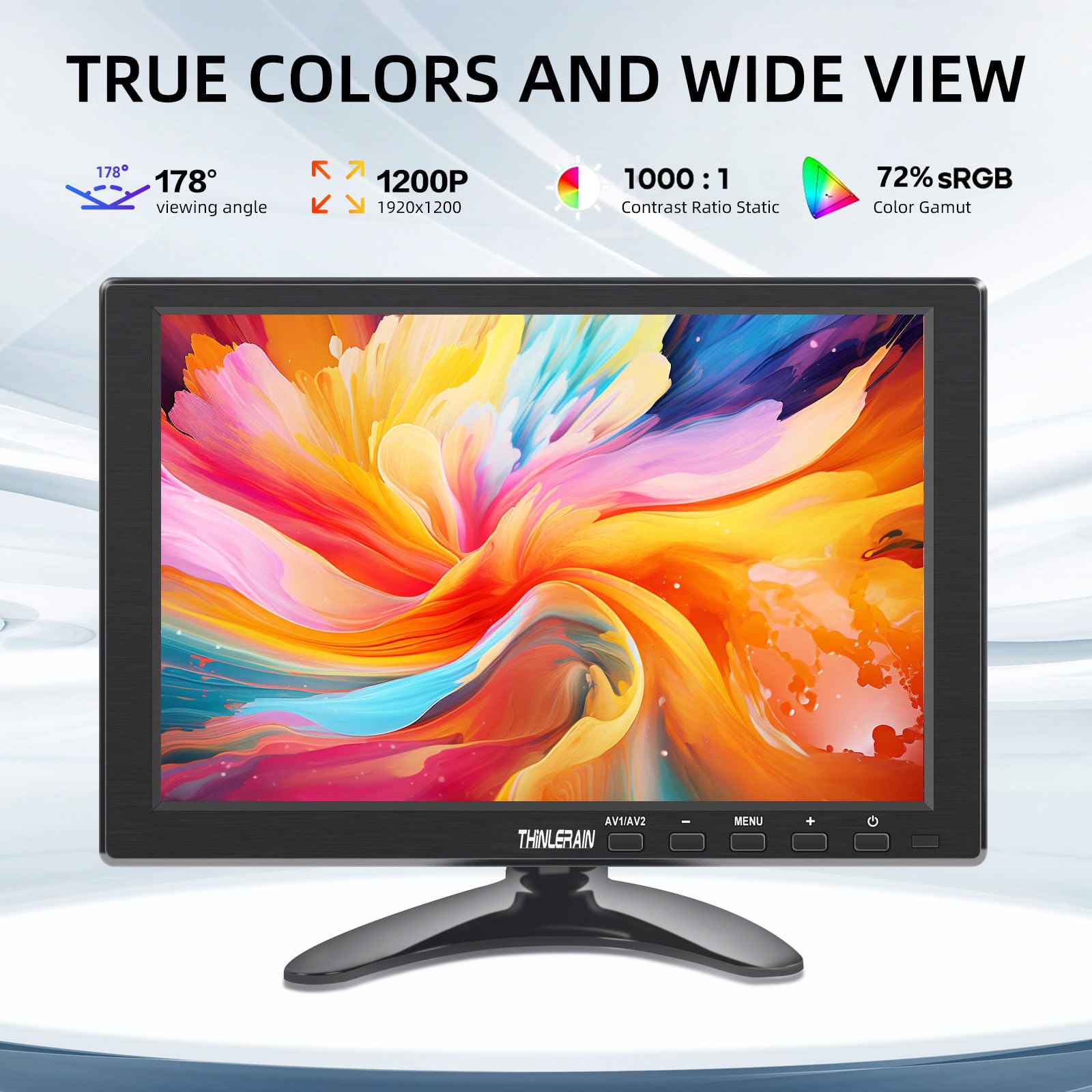 Mua Thinlerain 10.1 Inch Small Computer Monitor, 1920x1200 Mini PC ...