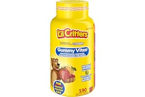 L'il Critters Gummy Vites Children's Multivitamin Gummies - 11 essential nutrients, Naturally Sourced Colours & 5 Delicious F