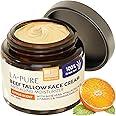 LA PURE Beef Tallow for Skin, Grass-Fed Tallow Face Cream with Hyaluronic Acid, Aloe Vera & Frankincense, Non-Greasy Anti-Aging Moisturizer, Citrus Scent, 2 oz