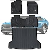 WAYIDSS Floor Mats for 2023 2024 2025 Cadillac Lyriq Lyriq-v & Trunk Mat TPE All Weather Protection 2 Rows Car Floor Liners with Cargo Liners