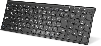 Amazon Iclever キーボード Bluetooth 日本語 Jis配列3台同時接続可能 テンキー付きフルサイズ 超薄型 ワイヤレス キーボード 静音設計 充電式 18月間無償保証 ラップトップ Pc Ipad用windows Mac Ios Android対応 ブラックic Bk22 Iclever パソコン用キーボード 通販