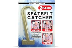 Seat Belt Receiver - 2 Pack Seat Belt Aids and for Seniors and Disabilities - Seat Belt Extender - Twisting or Reaching for H