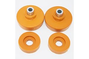 KARPONAL 2 Sets Rear Upper Shock Mount Bushing Fit for Mini Cooper 2002-2014 OEM#33526754123 33526754124