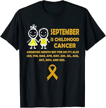childhood cancer awareness month t shirts