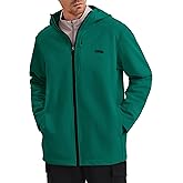 K-Swiss Mens Lightweight Softshell Jacket - Oversized Hooded Zip Up Coat with Front Zipper Pocket for Casual Outdoor Winter