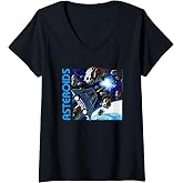 Womens Atari 2600 Asteroids V-Neck T-Shirt