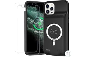 YINGYKJ Battery Case for iPhone 11 Pro, Upgraded 10000mAh Battery Pack Rechargeable Charger Case with Carplay Wireless Charging Compatible with iPhone 11 Pro (5.8 inch) External Charging Clip(Black)