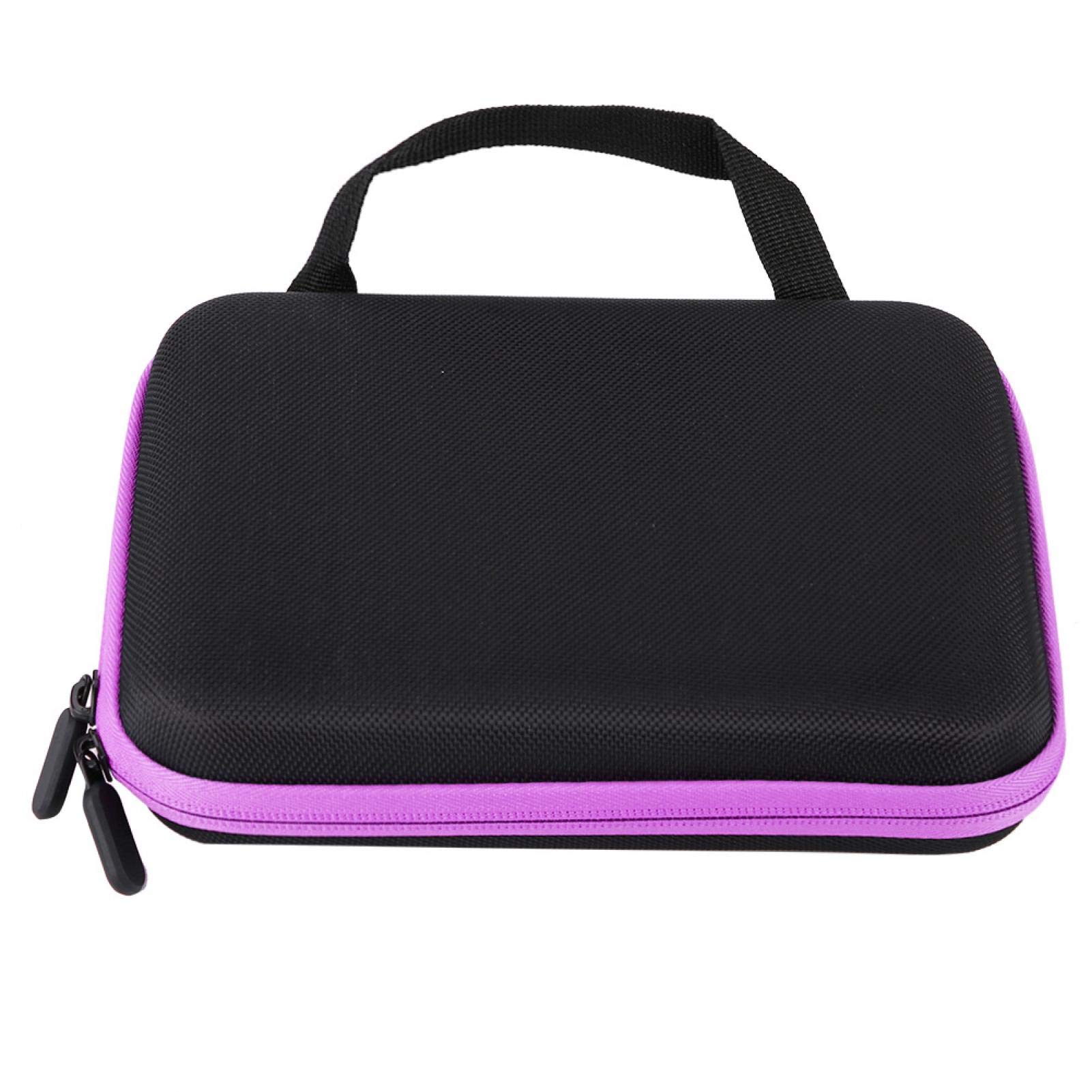 Essential Oil Case Storage, 63 Slots Portable Aromatherapy Essential Oil Organizer Bag Box (Purple)