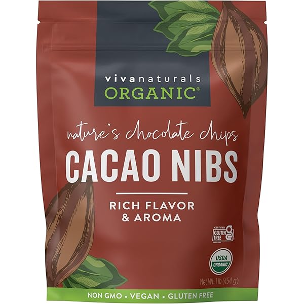kakao 　N organic Vie Amazon.com : Viva Naturals Organic Cacao Nibs, Unsweetened