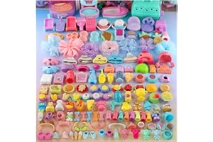 ZAEBMTUYT Pet Cute Accessories Lot Random 25pcs,Clothes Food and Drink Ice Cream Bow Collar Necklace Bear Jacket Card Sunglasses and More Choices Compatible with lps Cat Collie Dachshund Cocker Spaniel Dog