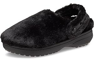 Crocs Unisex-Adult Classic Unfurgettable Clogs, Fuzzy Slippers