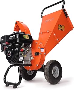 EFCUT C30 Mini Wood Chipper Shredder Mulcher, 7 HP 212cc Gasoline Engine, 3