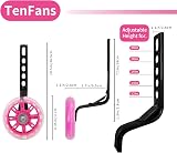 TenFans Kids Bike Stabilizers Training Wheels 12-20 Inch Mute Flash Wheels view 2