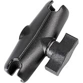 FPN Aluminum Alloy Double Socket Arm Compatible with RAM Mounts B Size 1" Ball Components, Fits Industry All Standard 1" Ball Adapters (3.54" Middle Arm)