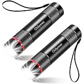 Small Mini LED Rechargeable Flashlight 2 Pack, Super Bright Flashlights | 4 Light Modes, Zoomable EDC Pocket Lightweight USB-C Flash Light for Home Emergencies Camping Dog Walking Hiking