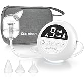 Koalababy Electric Nasal Aspirator for Baby, Hospital-Grade, 9 Levels | Baby Nose Sucker with 9 Suction Levels, Soft Silicone Tips, USB-C Charging, Night Light &amp; Soothing Sounds, Travel Bag