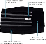 Cotill Lower Back Support Belt Lumbar Brace Dual Straps Breathable Mesh L/XL view 2