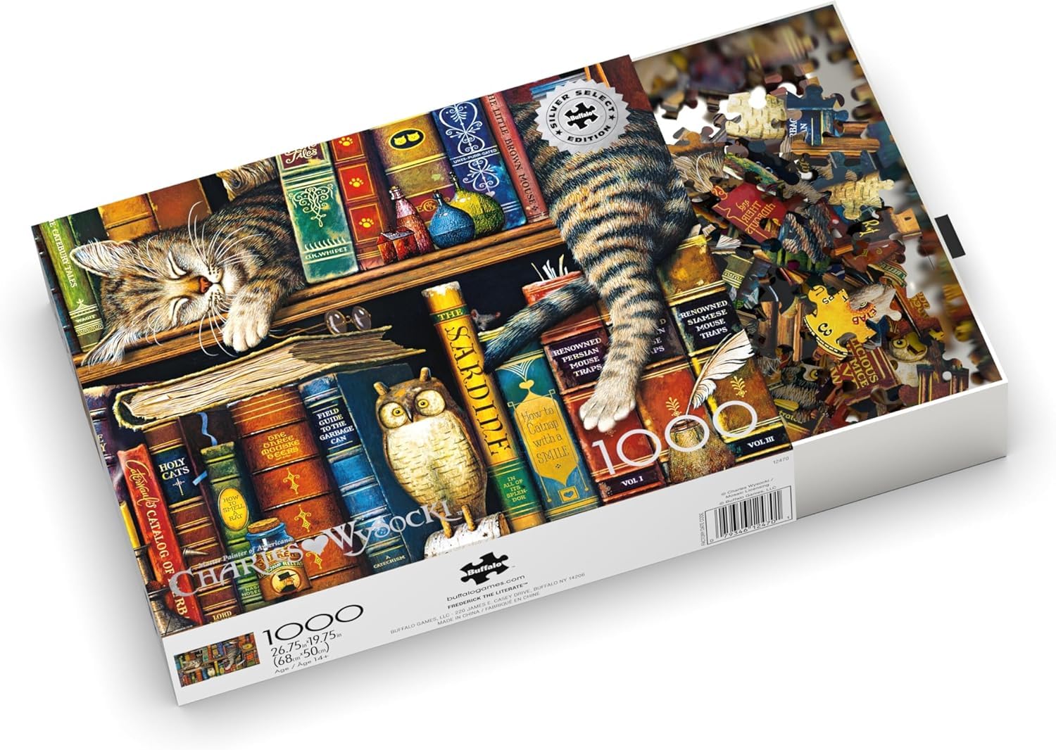 Buffalo Games - Charles Wysocki - Frederick The Literate - 1000 Piece Jigsaw Puzzle for Adults -Challenging Puzzle Perfect for Game Nights - Finished Size is 26.75 x 19.75