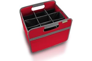 meori 9-Bottle Wine Carrier | Hibiscus Red Solid (B100341)