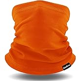 GoxRunx Winter Neck Gaiter Warmer Soft Fleece Face Cover Windproof Cold Weather Face Scarf for Skiing Hiking Men and Women